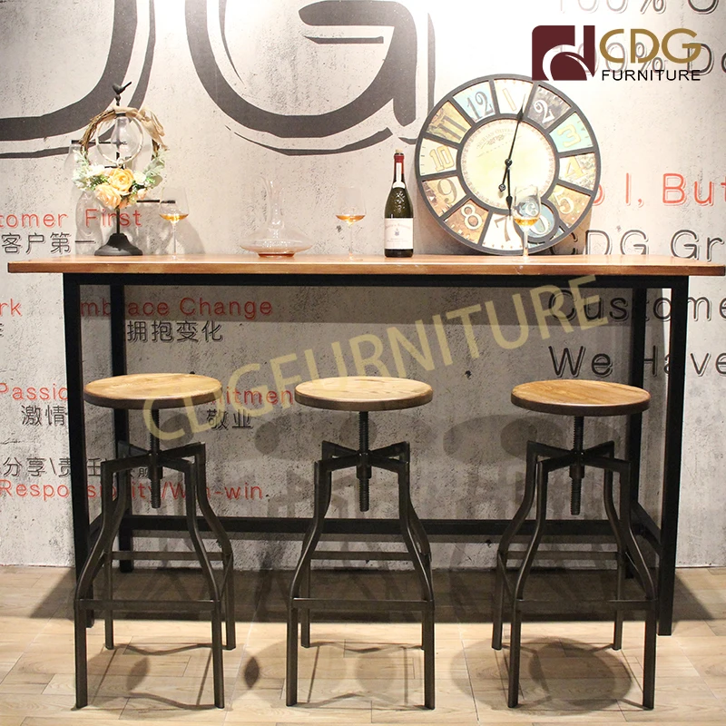 Factory Wholesale Price Restaurant Bar Counter Design Furniture High Cake Cocktail Bar Pub Club Table