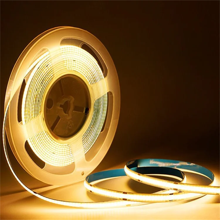 High Density LED Ribbon Light 3000K 4000K 6000K DC 12V 24V 480 Leds 8mm 10W 12W Flexible COB LED Strip