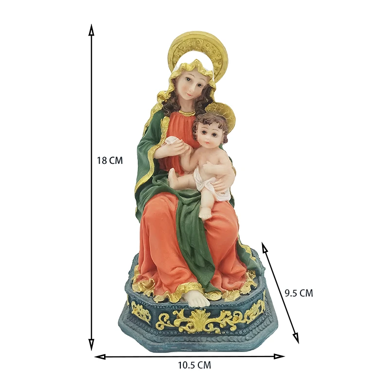 Virgin Mary Figurine Catholic Statues and Religious Items Nativity Figurines Home Decoration Manufacturer Supply Resin Europe