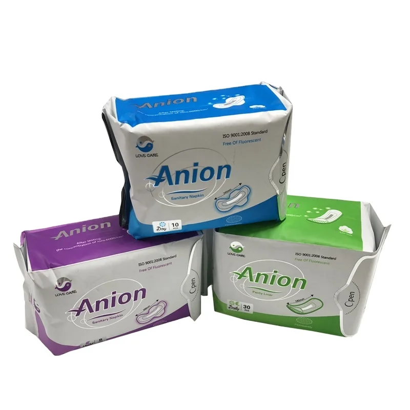Disposable Super Absorbency Sanitary Pads 3 D Leak guard Feminine Hygiene Sanitary Napkins