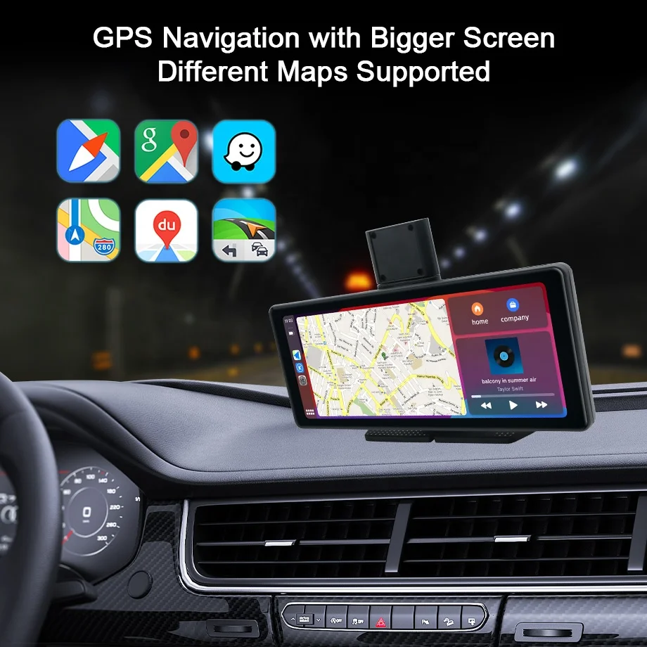 IOS Certificated Global Hot Selling 8.1 Inch Portable Carplay Android Auto Multi-media Player with for Vehicle Electronics
