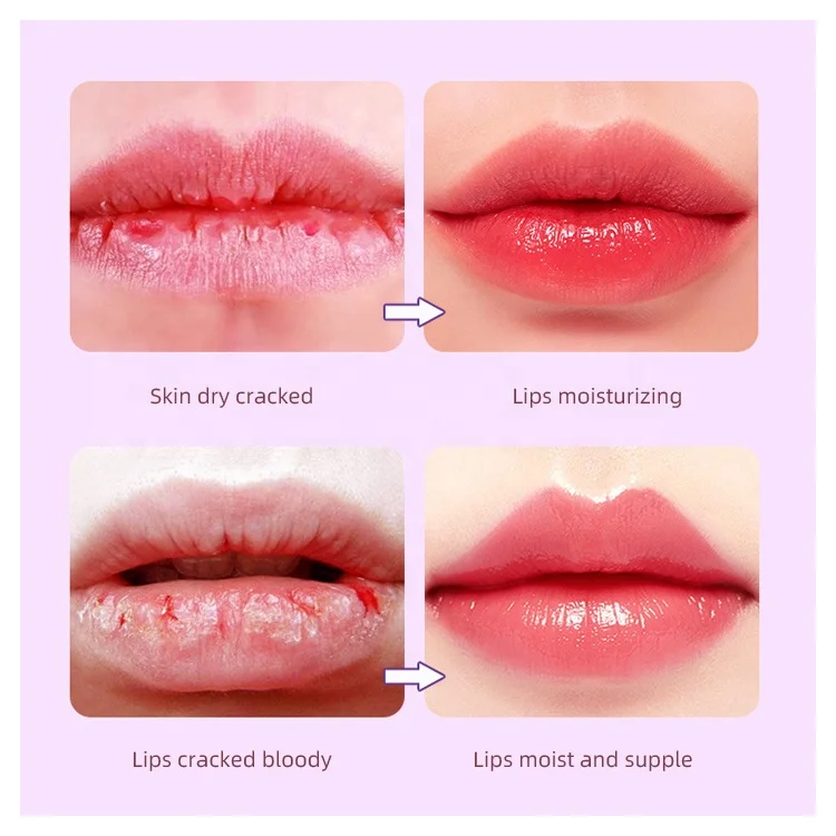 Hot selling Romantic Multicolor Bear Shaped Lip Balm fruity Smell Moisturizing Lip Balm