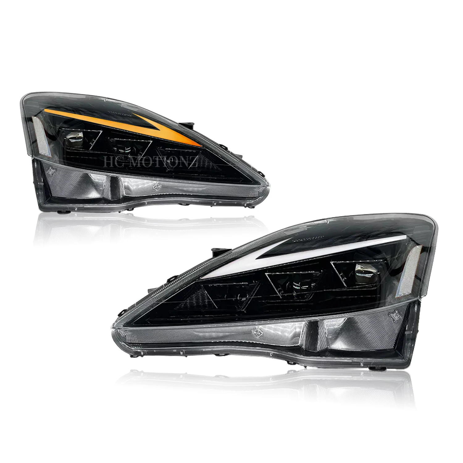 HCmotion Factory LED Headlight DRL Start UP Animation IS350 C ISF IS 220d Car Front Lamp Assembly 2006-2013 For Lexus IS250