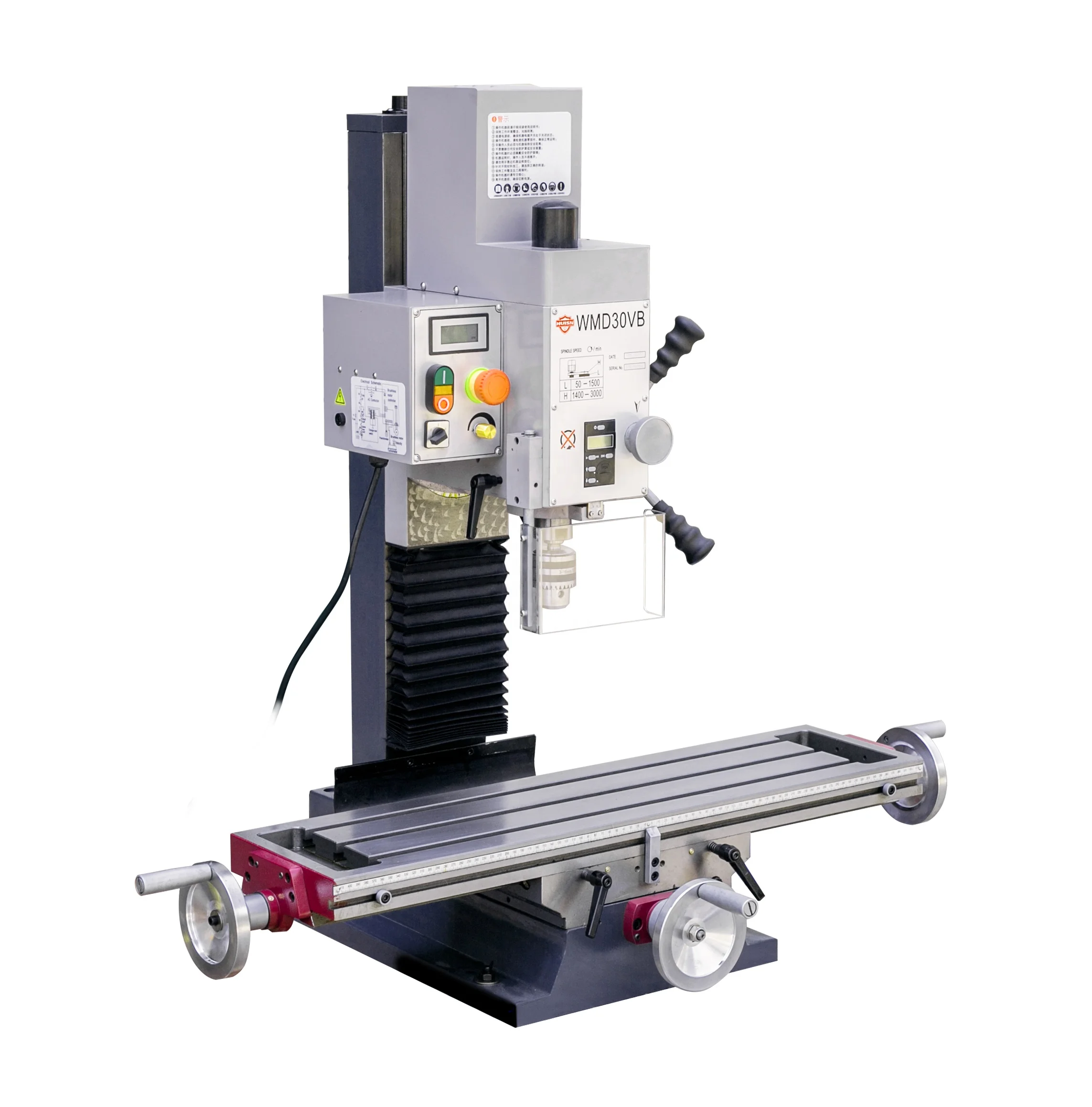 HUISN WMD30VB Mini China mini metal drilling and milling steel machine for sale