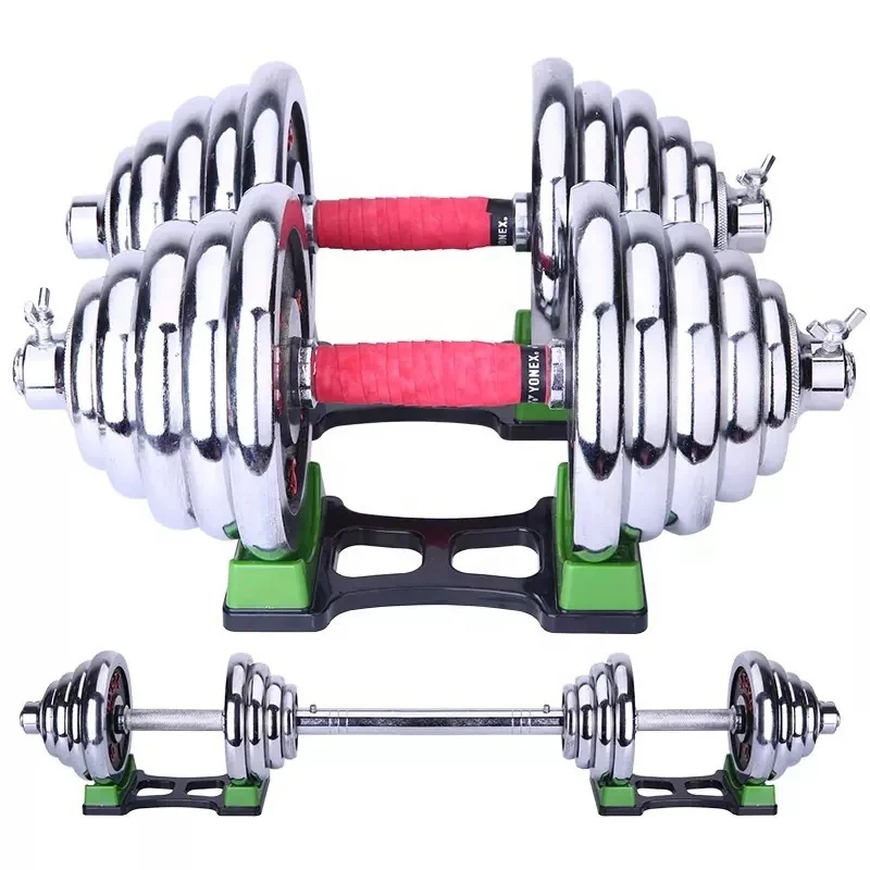 Cheap Price 15 20 30 50kg Home Gym Fitness Equipment Combination Portable Barbell Weights Dumbbells Set Adjustable Dumbbell