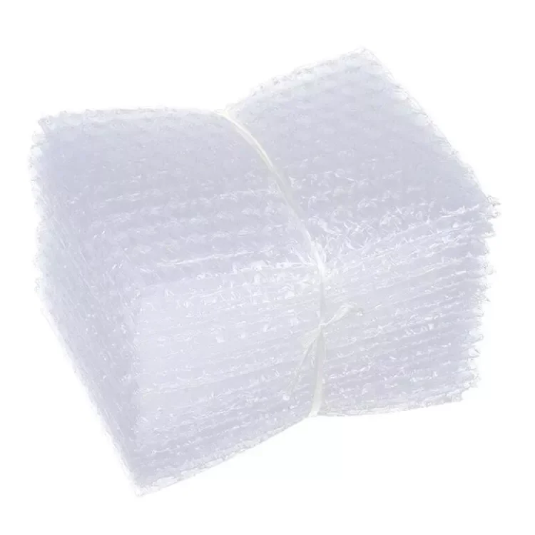 Very Cheap High Quality Custom Size Transparent Bubble Cushion Wrap Pouch With Fragile Mail Shipping Bubble Packaging