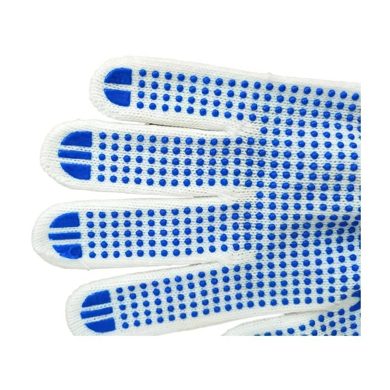 Knitted bag 600 pairs per piece c600g cotton gloves wear-resistant, thickened beads gloves, t-point safety  protective fine yarn