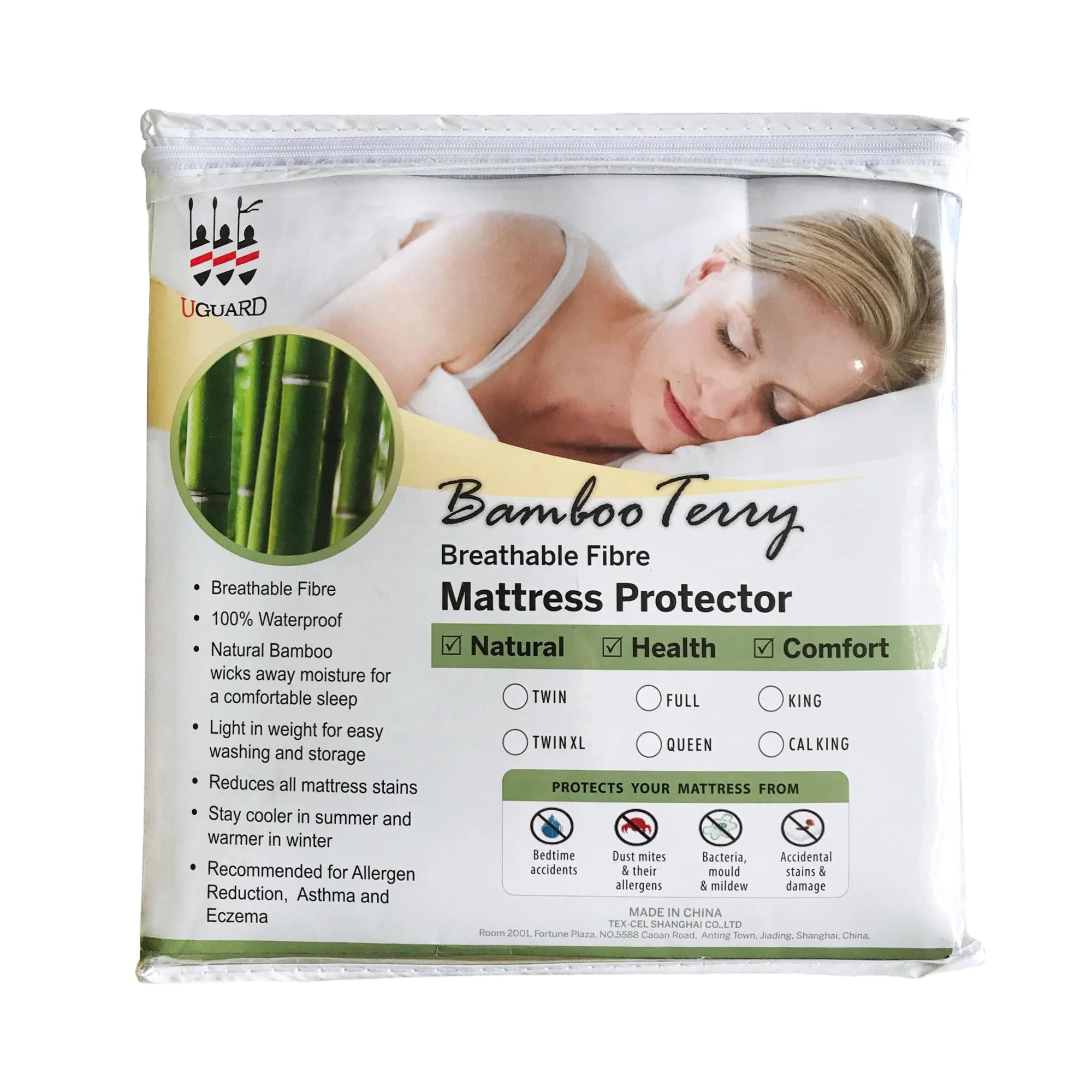 Custom Washable Bedsheet Hypoallergenic Bed Protector Waterproof Mattress Cover