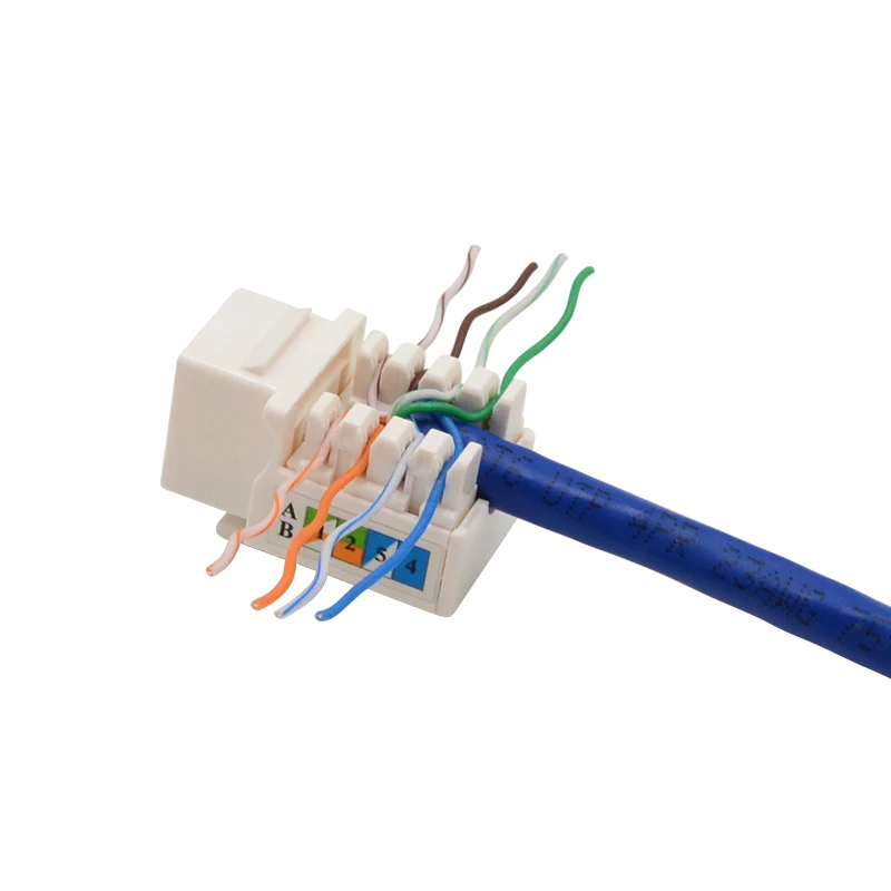 Good selling Cat3 Cat5e Cat6 UTP  RJ45 Keystone Jack  modular jack 90 degree