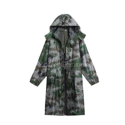 Durable Using Low Price plus size rain coat Camouflage Long Rain Coat For Men