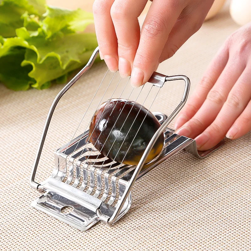 805 stainless steel egg slicers cutters stainless steel handheld cutter slicers egg top cutter