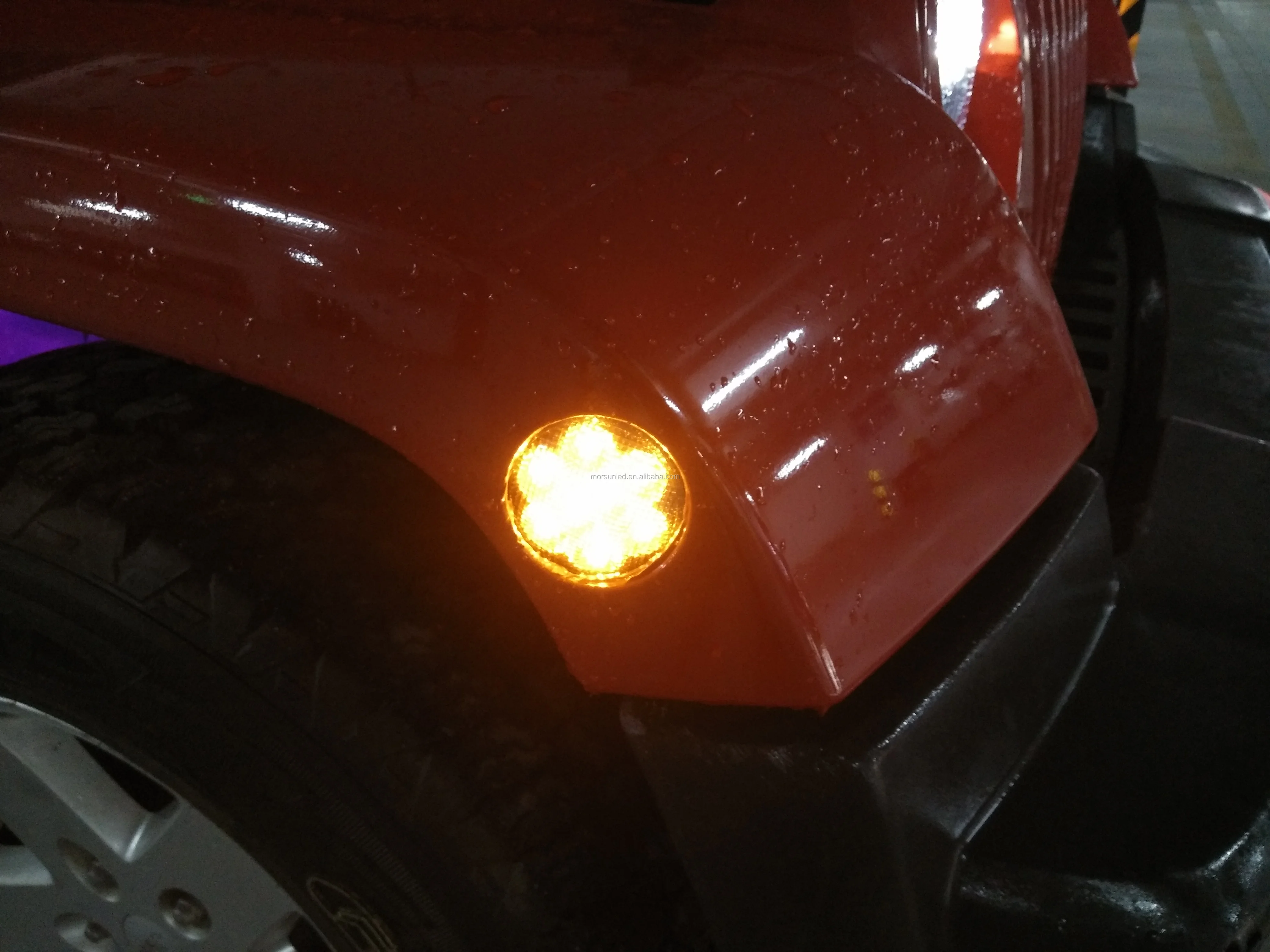 Аксессуары из АБС-пластика для jeep wrangler JK, 12 В, брызговик, поворотный сигнал, светодиодные боковые габаритные огни