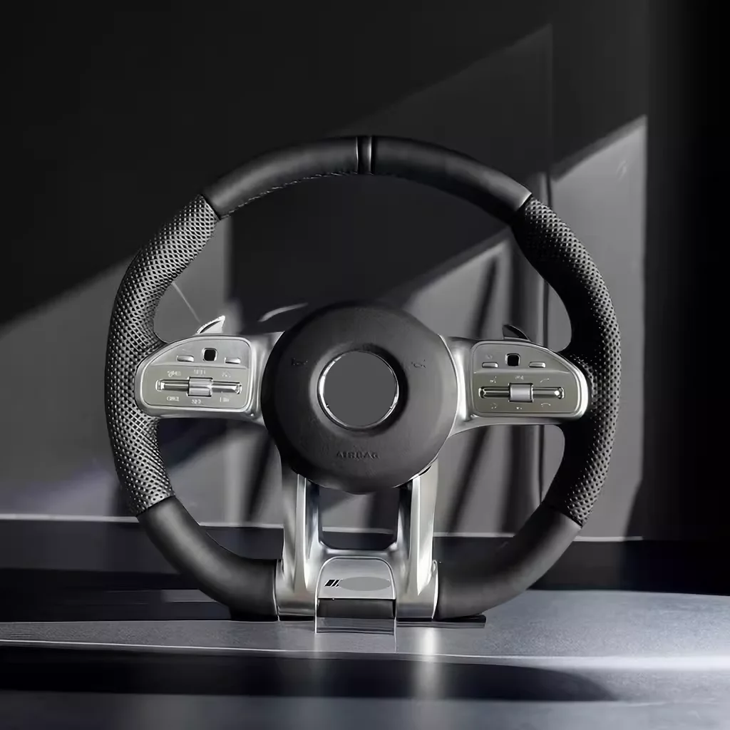 Car retrofit perforated leather carbon Steering Wheel For Benz amg gt 63s w212 w213 w204 w176 w205 w211 w177 g class sls class