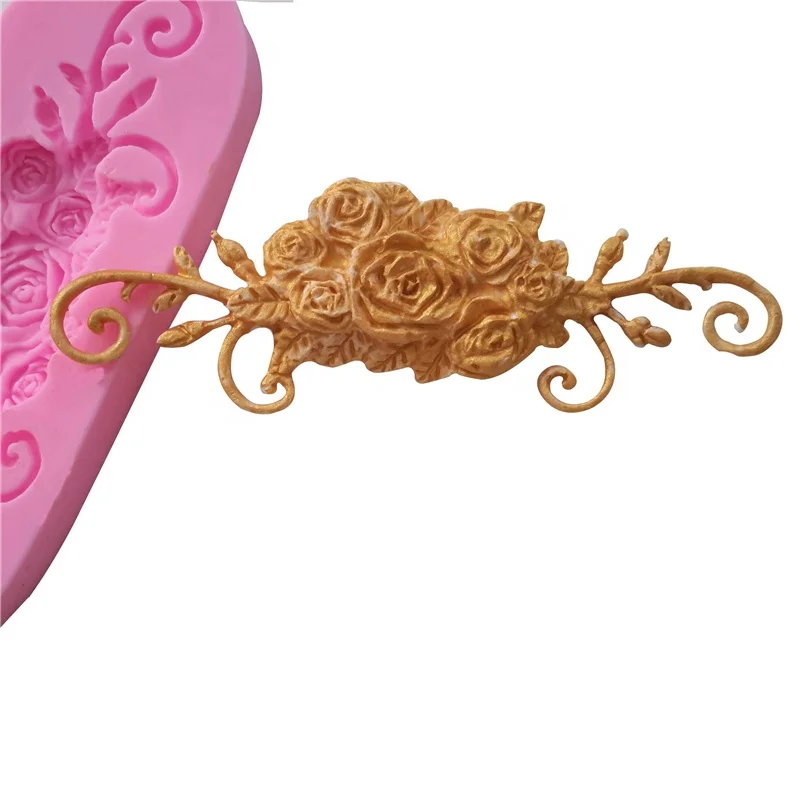Rose Totem Pattern Fondant Silicone Mold/Cake Decorating Tools