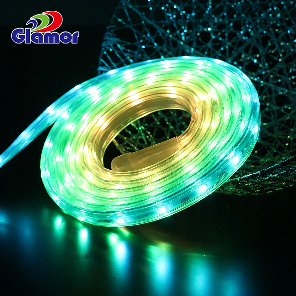 Soft eco-friendly color uniformity ip65 waterproof 30leds/meter SMD 5050 colorful RGB programmable with remote led strip light