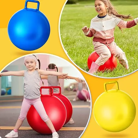 Children 4pcs Hopper Jumping Bouncing for Exercise Toy Color Animal Fitness Children Inflatable Pattern Balls Random