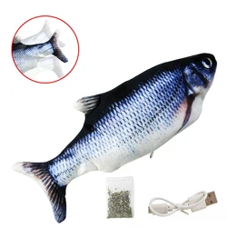 usb electric moving flippity catnip fish cat toy electric simulation Interactive fish toy for cat