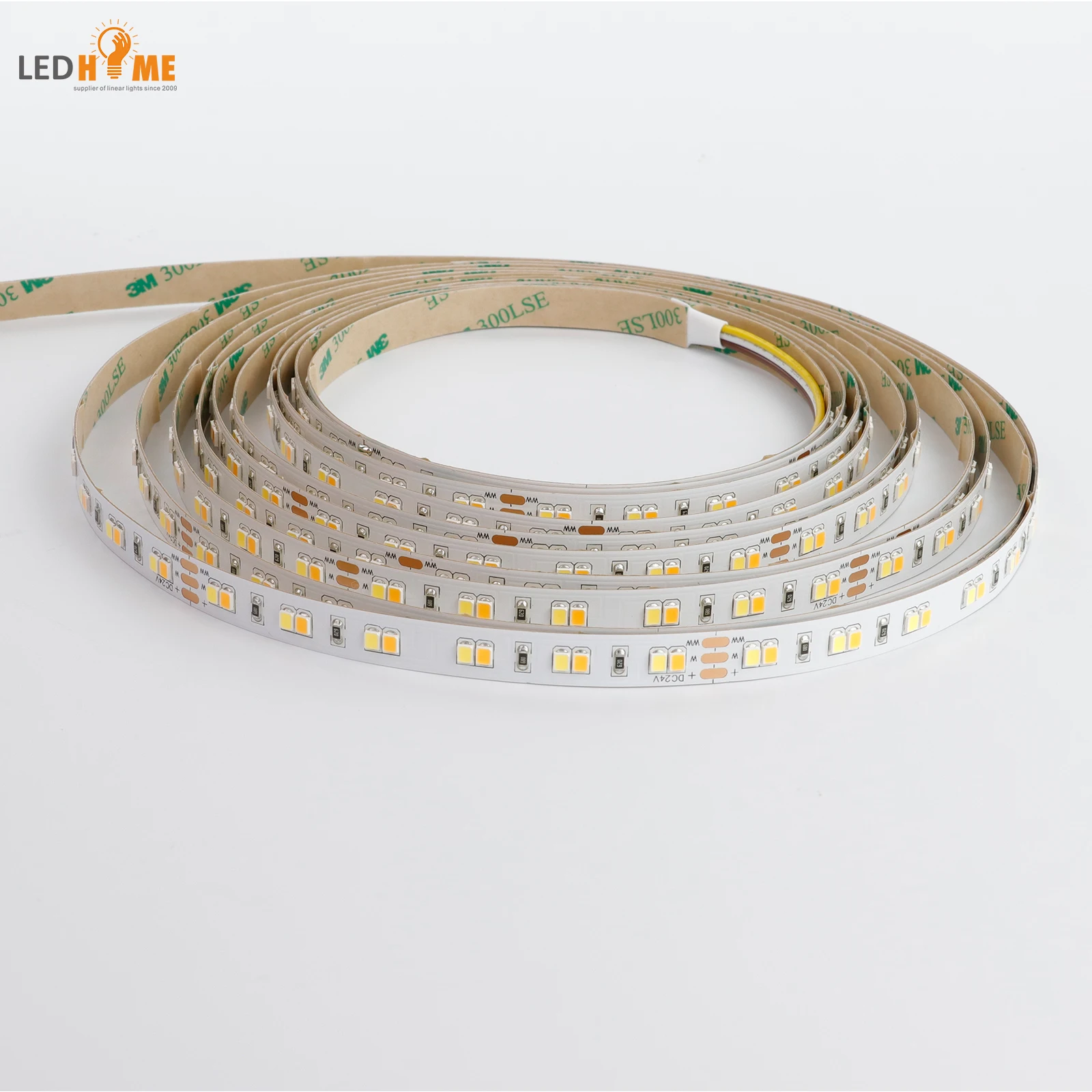 DIM to Warm CCT Led Strip 2835 120 Leds Strip Light from 3000K to 1800K Dimmer Multicolor Led Light Strip Waterproof