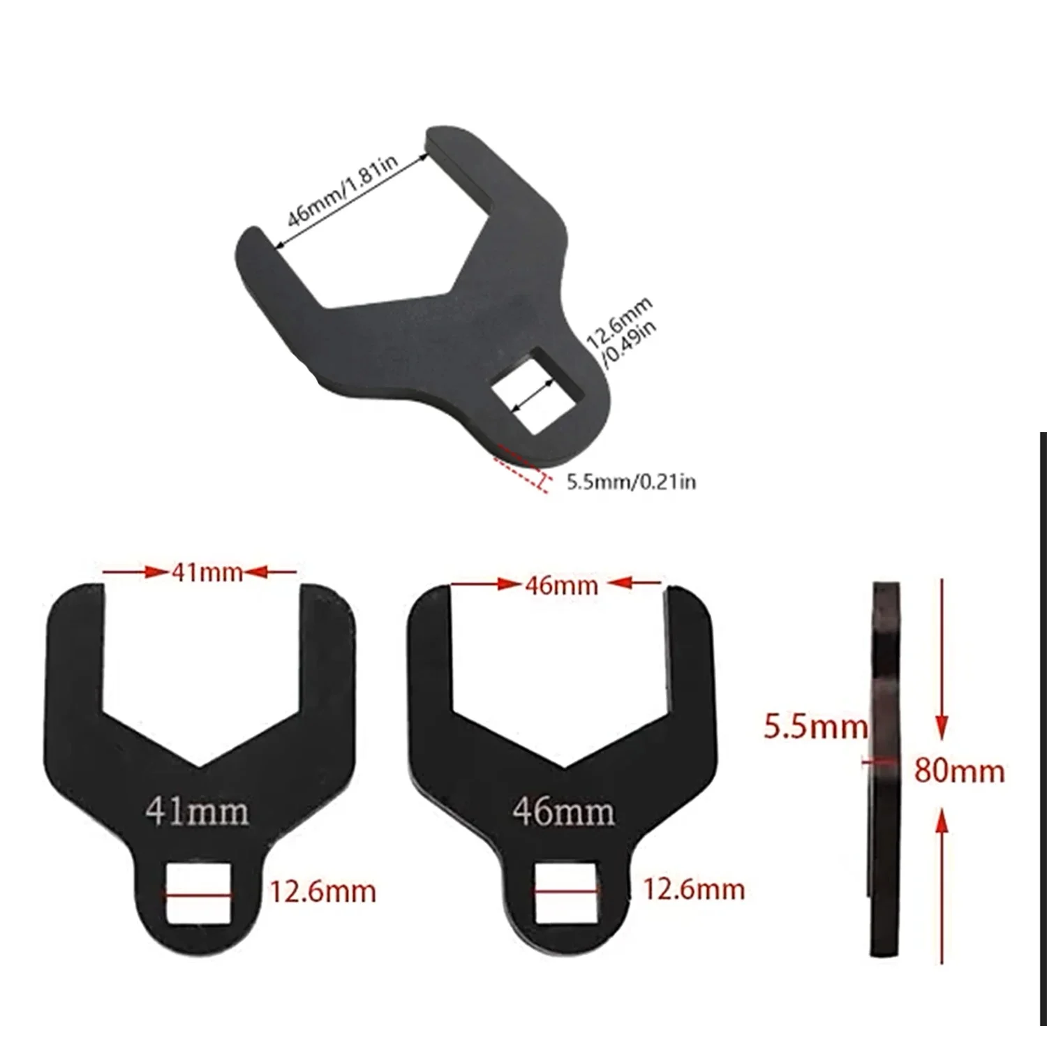 41/46mmWater Pump Wrench Car Timing Belt Tensioner Wrench Removal Tool Car Timing Pump Wheel Adjustment Wrench