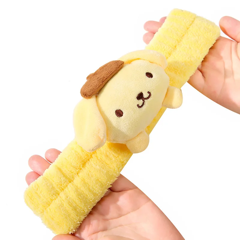 Korean Style Sanrio Cute Cartoon Hair Band Makeup Face Wash Flannel Fuzzy Headbands For Women Accessories