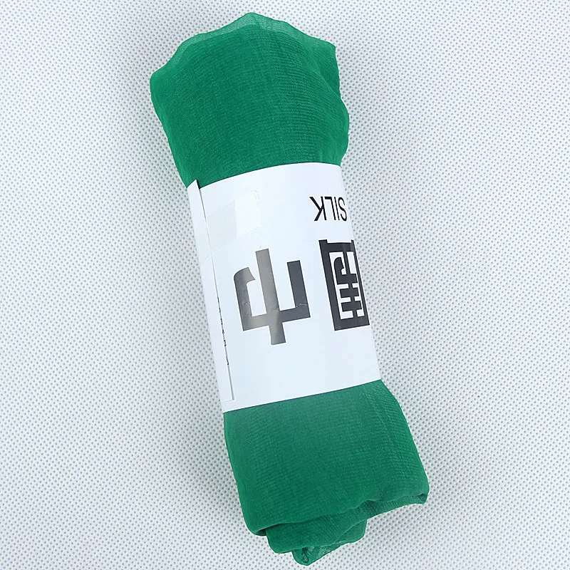 Sun protection beach towel Chiffon solid color thin air conditioning cape sun protection silk scarf for seaside tourism