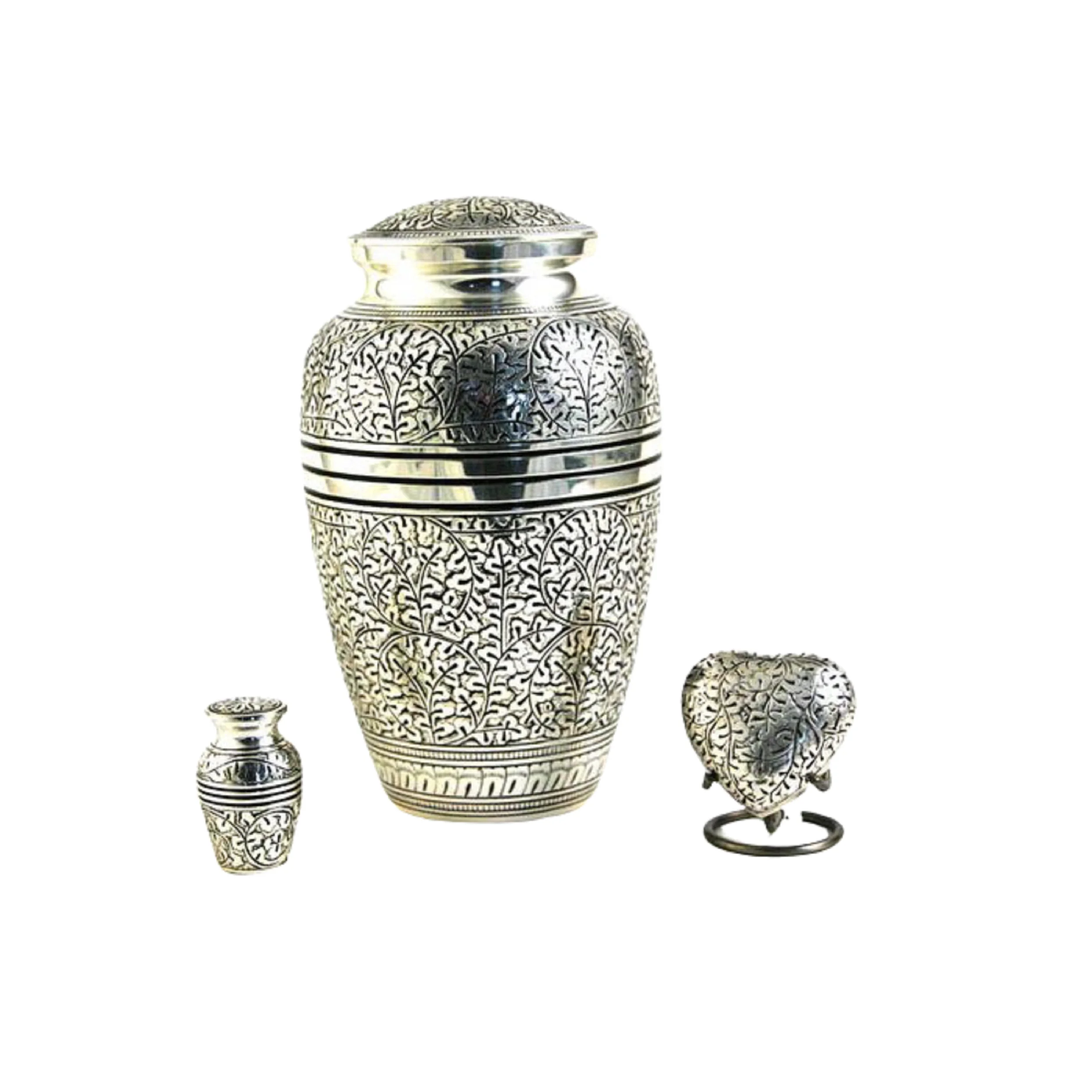 Superfine and Luxurious Quality Metallic Cremation Urns and Keepsakes Solid Funeral Memorable Ashes Urns for Burial Services
