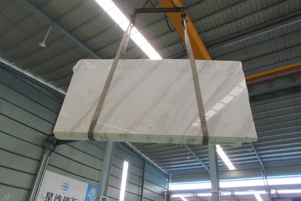 Polished Volakas Ajax White Marble Tile Sale White Marble Slab Interior Decoration