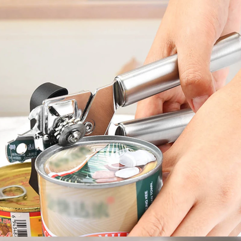 Amazon Hot Sale Wholesale Manual Stainless Steel Heavy Duty Tin Multifunction Jar Opener Cutter  Easy Can Opener