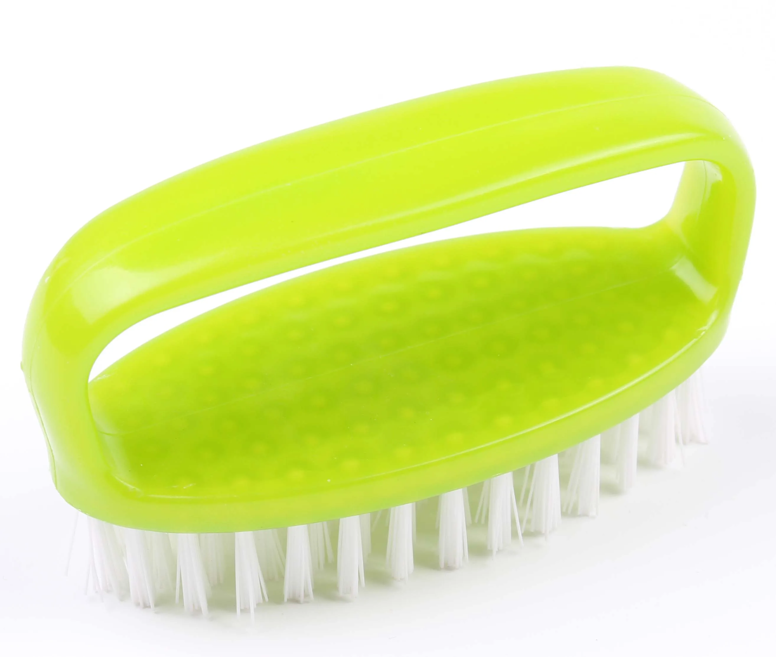 2020 new arrivals double sided custom hand brush with hang hole grip handle for nail drill and dust remover kitchen TPR rubber