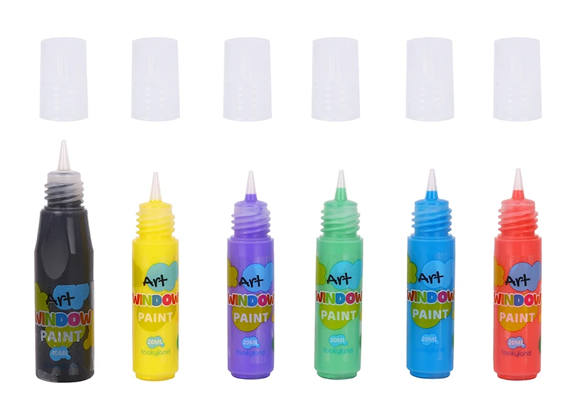 DIY Drawing Toys 3D Instant Sticky Window Paint Glass Decoration Cling for Kids Arts and Craft Kits