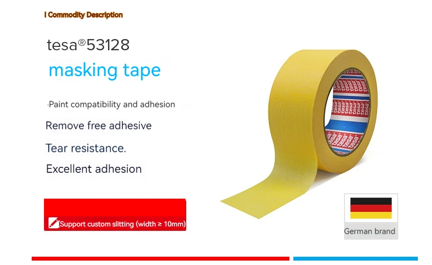 Gold Color Mini Masking Tape - Decorative and Practical Crafting Tape tesa 53128