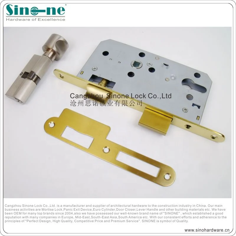 DIN18251 /EN12209 Euro Fire rated SS304 CE Mortise sash Lock Set with Lever Handle profile cylinder mortice lock case