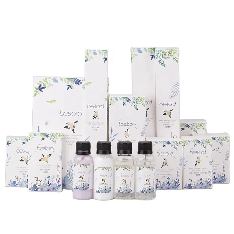 Elegance Hotel Supplies Hotel Size Disposable Amenities Hotel Shower Gel Conditioner Soap and Shampoo Kit Set