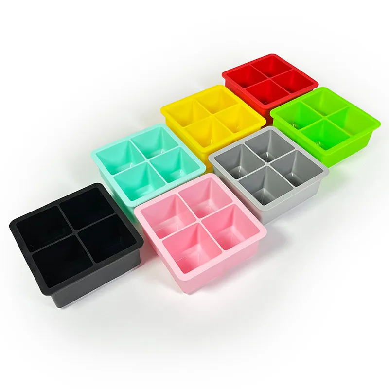 2024 Hot Selling Summer Safe Ice Cream Makers Silicone Ice Cube Tray