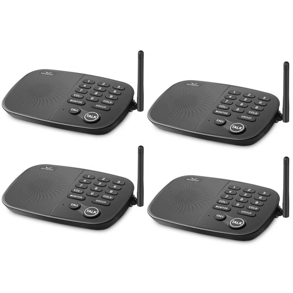 Reliable Cheap Wireless Intercom System for Home and Office With Monitor and Group Function