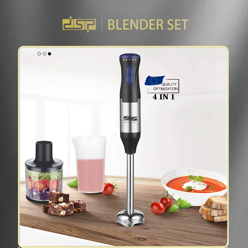DSP 4 in 1 Hand blender set electric blender and mixer set portable mixer blender