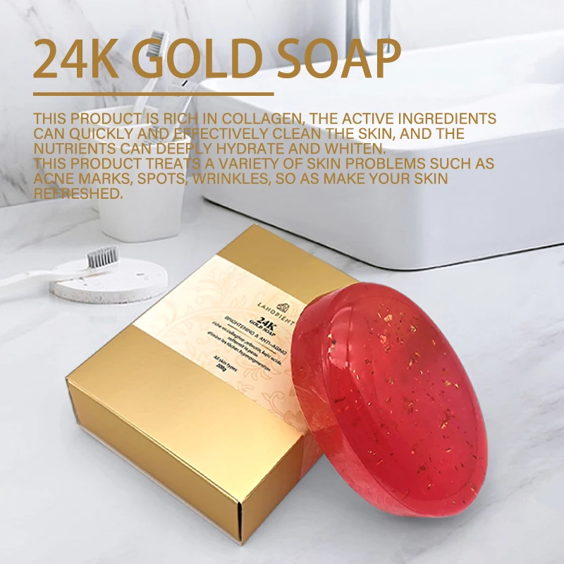 Private Label Bath Supplies Organic Whitening Soap With Glutathione Lightening Red Rose Bar Soap