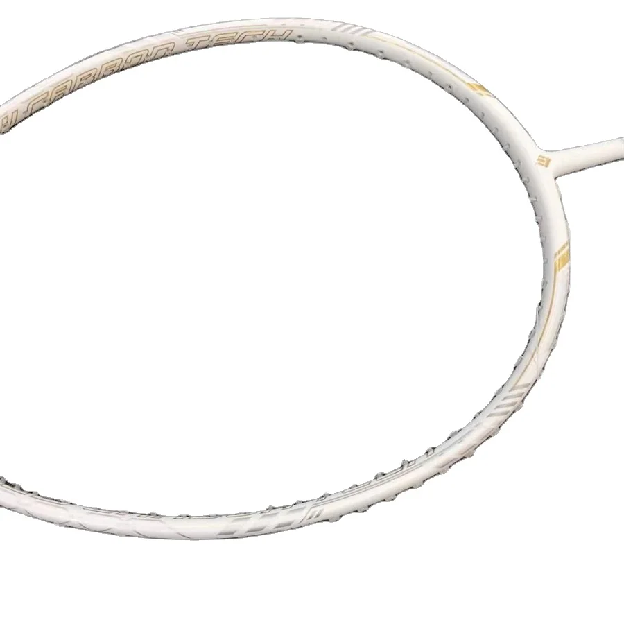 Badminton Racket NF700 White Professional Badminton Racket Set NANOFLARE Series All-carbon Custom Pounds