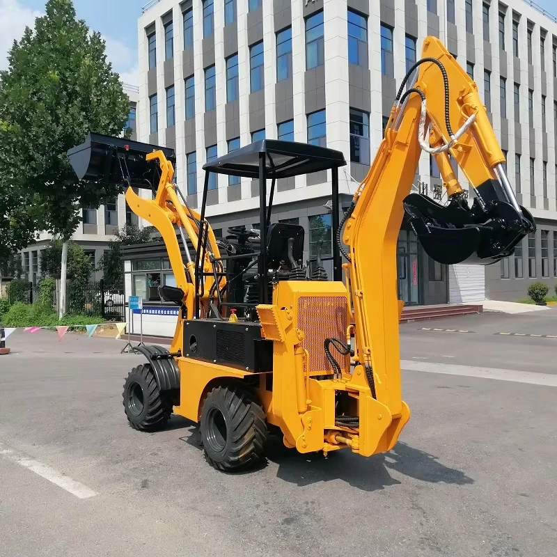 30HP 50HP Farm use Diesel engine Mini backhoe wheel loader tractor backhoe for sale