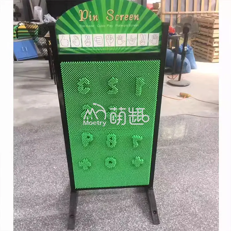 Moetry Children Size 3D Pin Art Board Plastic Needle Body Sculptures Pin Screen for Indoor Playground Science Museum