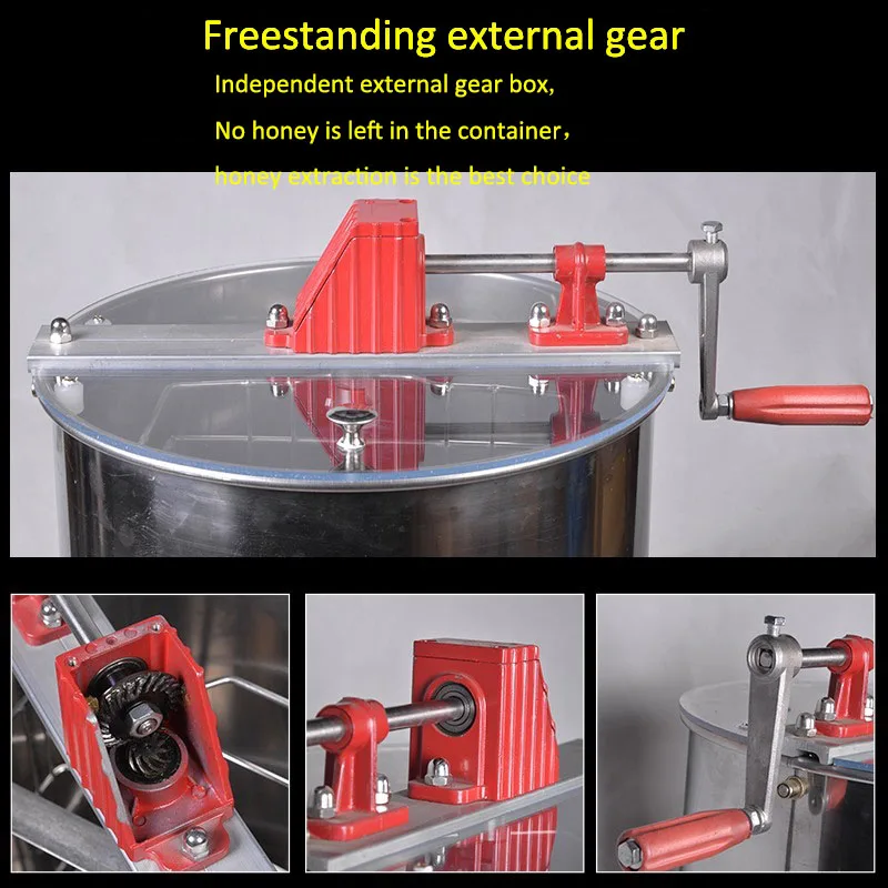 2021 Hot Sale 2 Frame Stainless Steel Manual Honey Centrifuge/Honey Extractor Factory