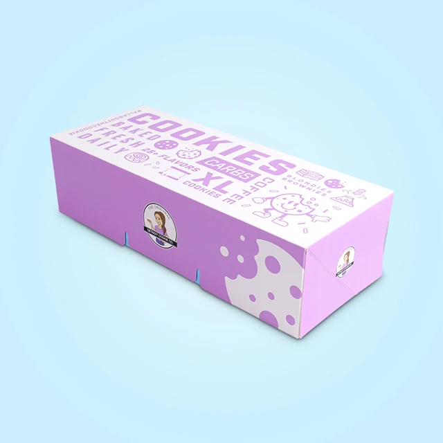 Изготовленный на заказ логотип напечатанный вынос упаковка еды хлебобулочные пончики бумажная коробка