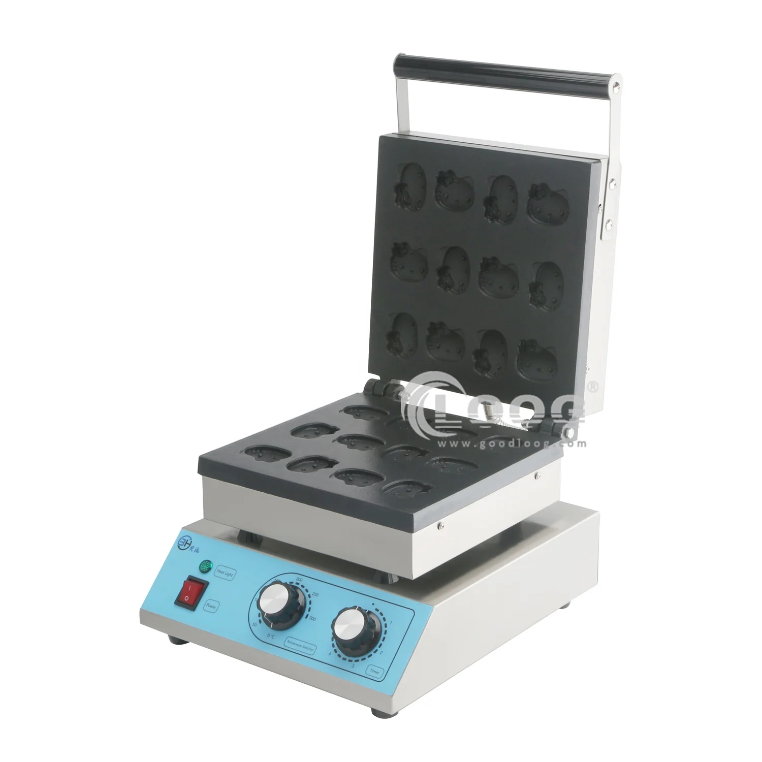 New Design commercial Equipment carton shape waffle maker hot sale cat shape waffle machine Mini hello kitty waffle maker