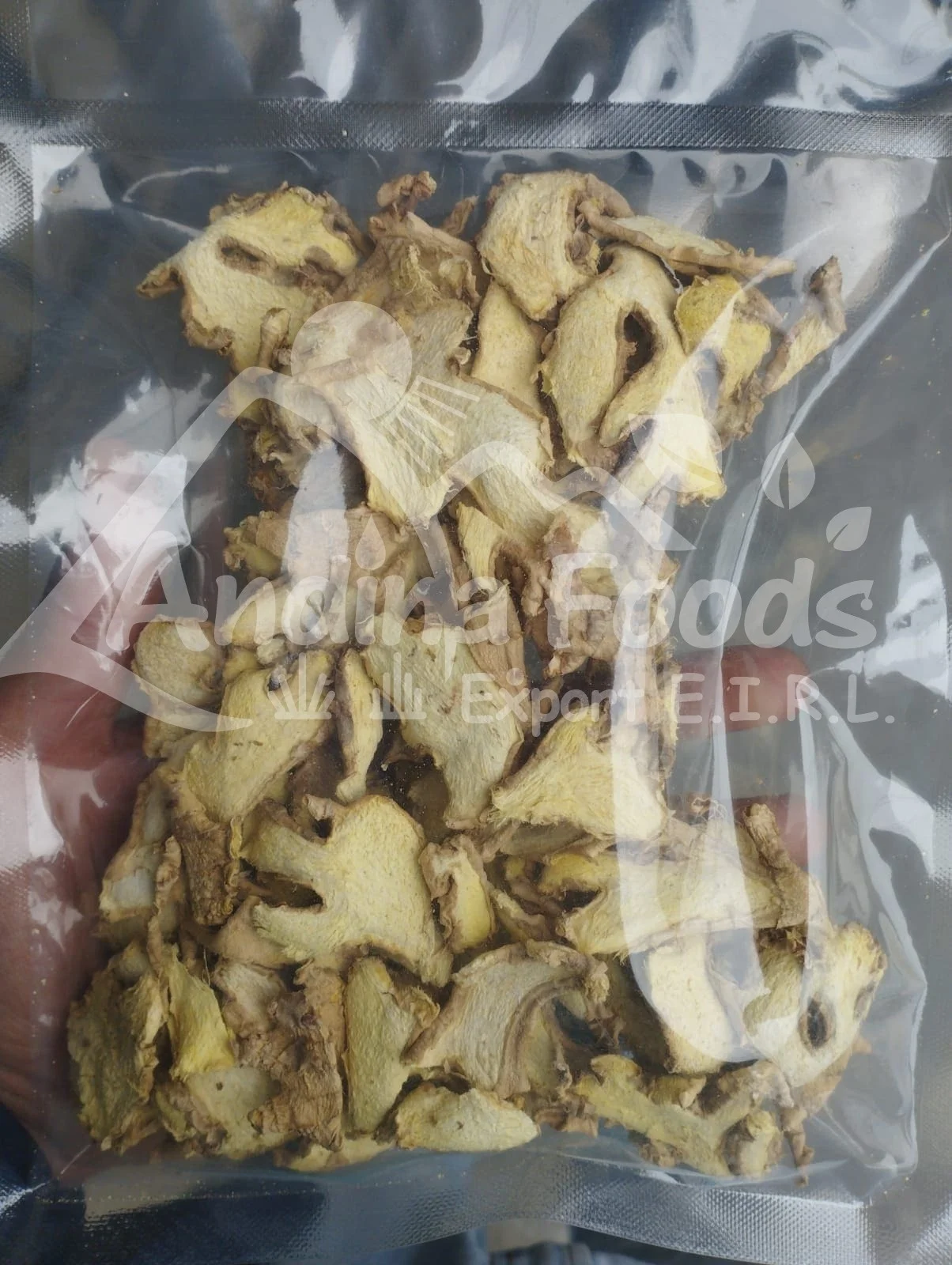 MACHINE DRIED GINGER SLICES BEST QUALITY WHOLESALE PERU