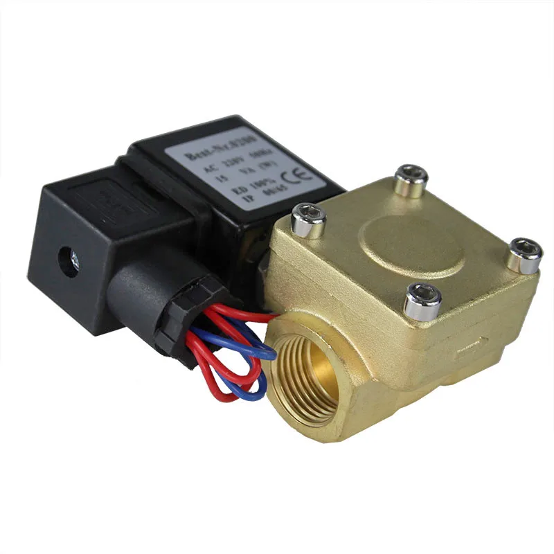 OGV 1/2 inch 2 Way 12V 24V AC Normally Closed Brass Mini Solenoid Air Valve