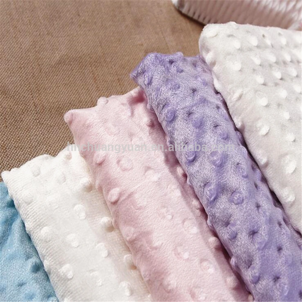 Customized 75d Super Soft Minky Velvet Velboa