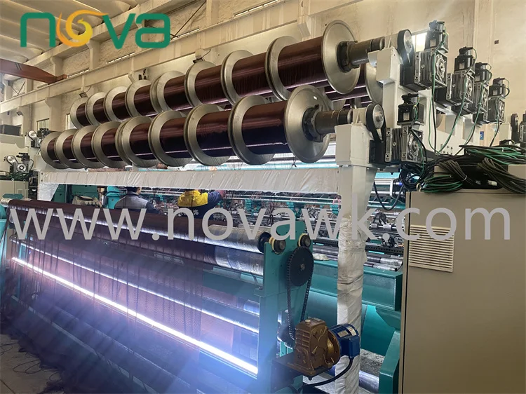 Fishing Net Warp Knitting Warp Good After Sales Service Knotless Fishing Net Raschel Karl Mayer Knitting Machine