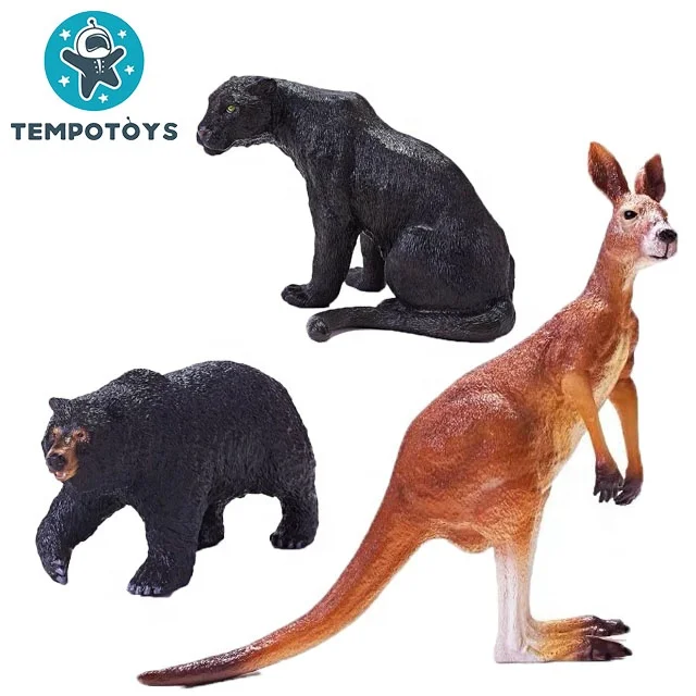 2022 Tempo Plastic Rubber Small Evade Glue Animals Zoo Toy Mini Animal For Kid Toy