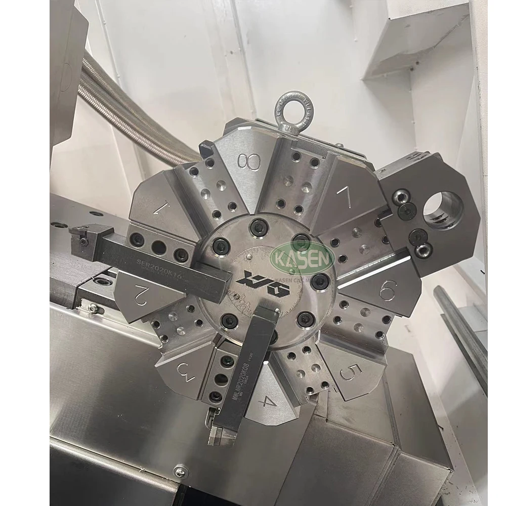 Factory Supply Attractive Price TCK6350 4+4 living tools Cnc Lathe Machine Lathe Slant Bed CNC Lathe