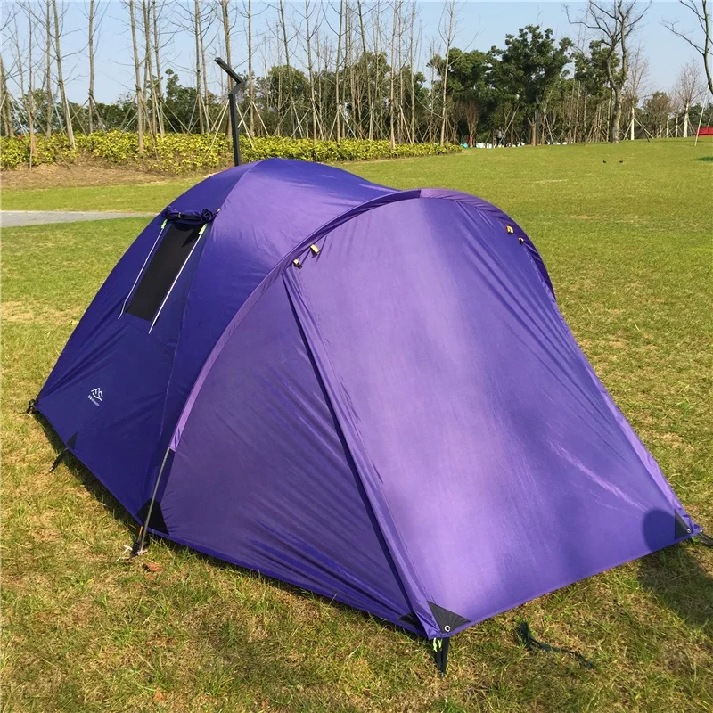 Wholesale Products China Tents Purple Color Family Size Dome 3 Man Camping Tents